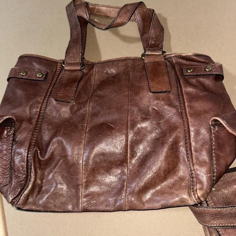 Fossil Brown Leather Shoulder Bag
